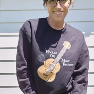 Hooked on Music Therapy Crew Neck Sweatshirt